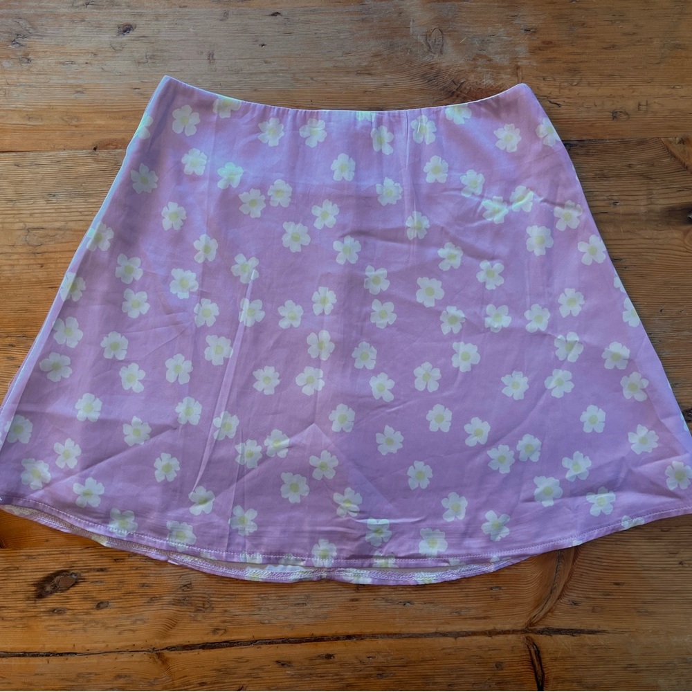 Princess Polly Olton Lilac Floral Mini Skirt